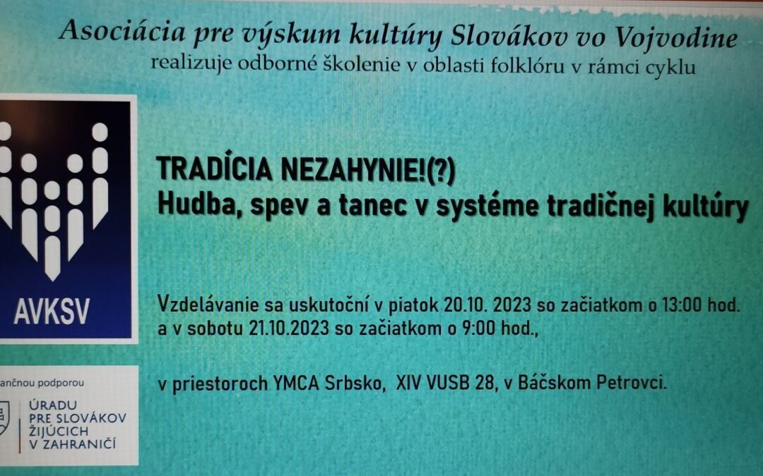 Tradícia nezahynie!(?)