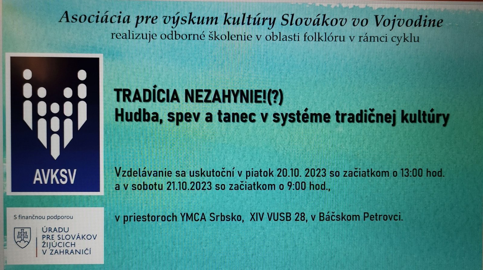 Tradícia nezahynie Tradícia nezahynie